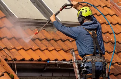 Démoussage et hydrofuge de toiture à Lasserrade